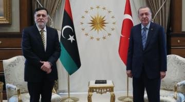Libya Başbakanı Fayiz es-Serrac’ın Ankara’da Cumhurbaşkanı Erdoğan ile görüştü