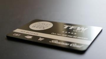 “TFW CLUB BUSINESS CARD” yakında Tüm TÜRKİYE’ de