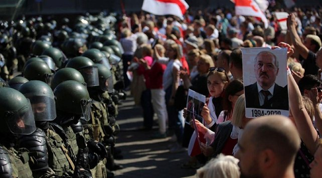 Belarus’taki protestolarda 114 kişi gözaltına alındı