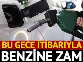 Bu gece itibarıyla benzine 29 kuruş zam