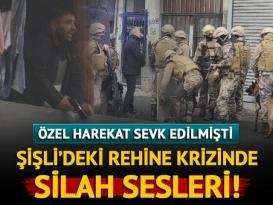 Şişli’de rehine krizi! Evi silahla bastı, polis vurarak etkisiz hale getirdi