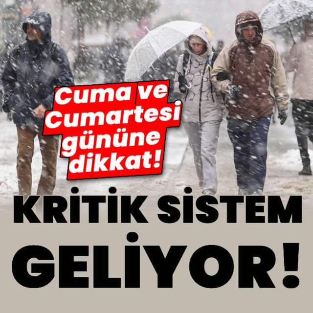 Cuma ve Cumartesi gününe dikkat