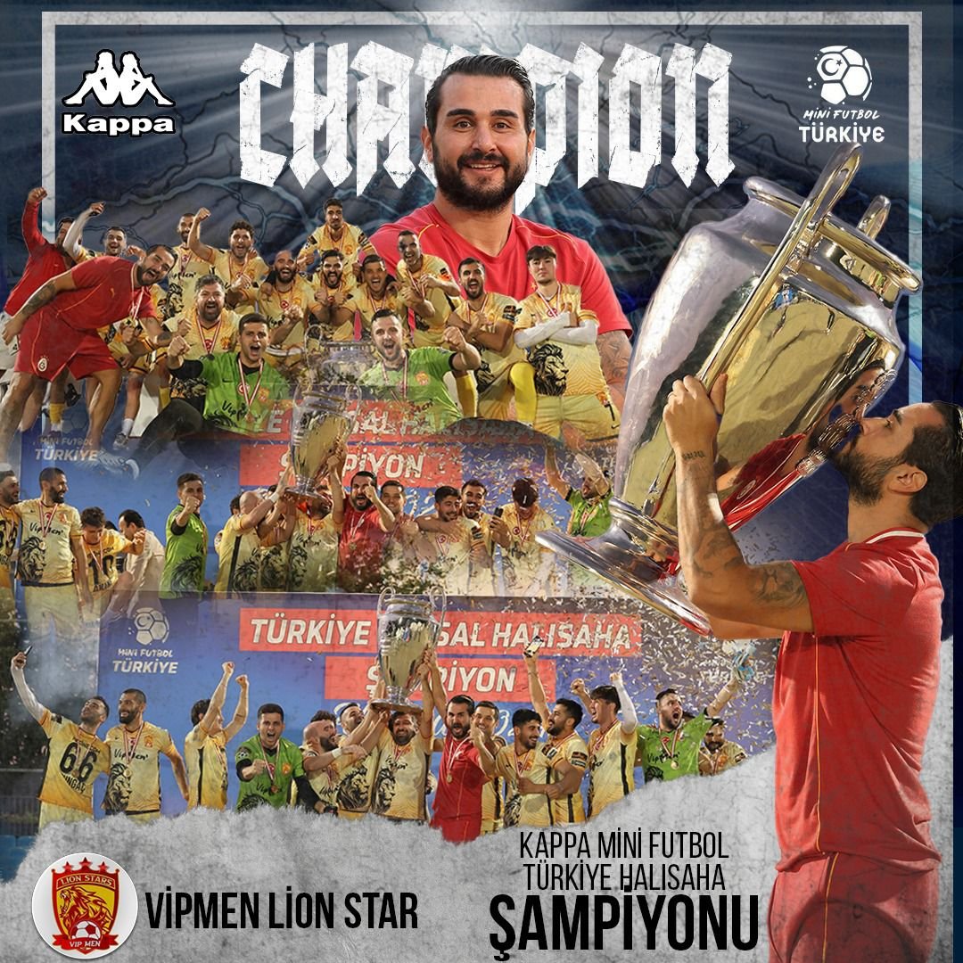 VIPMEN LION STAR’S, Mini Futbol Türkiye Halı Saha Şampiyonu Oldu!