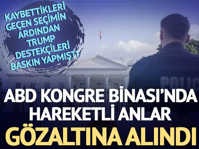 ABD Kongre binasında hareketli anlar!